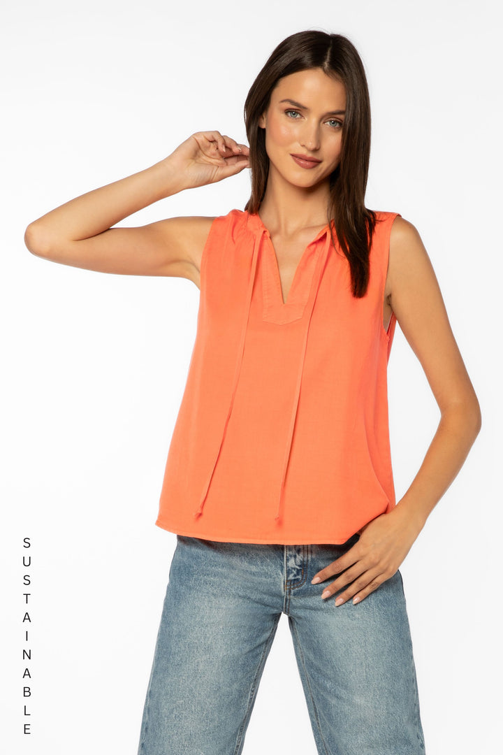 Mireille Grapefruit Top - Tops - Velvet Heart Clothing