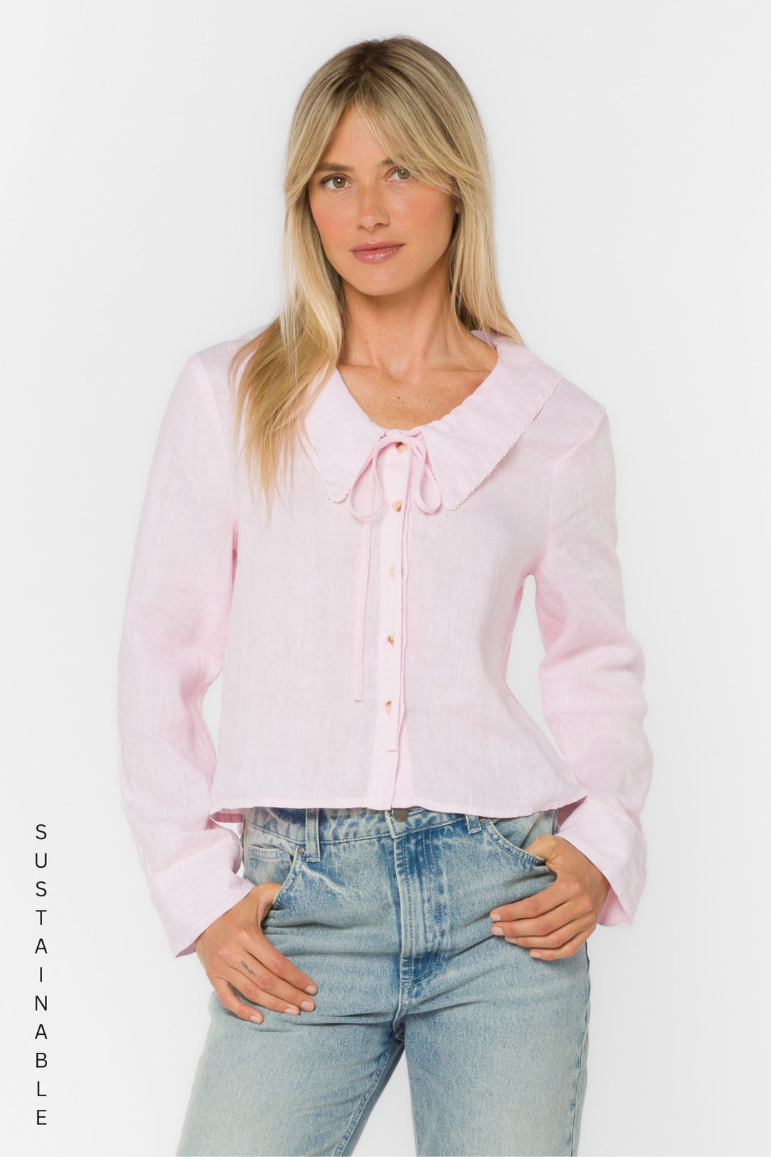 Chelina Pink Shirt - Tops - Velvet Heart Clothing