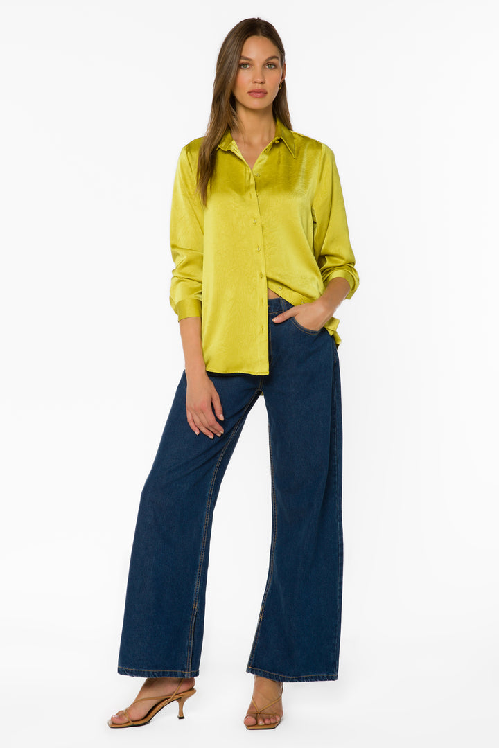 Adelynn Green Pear Shirt