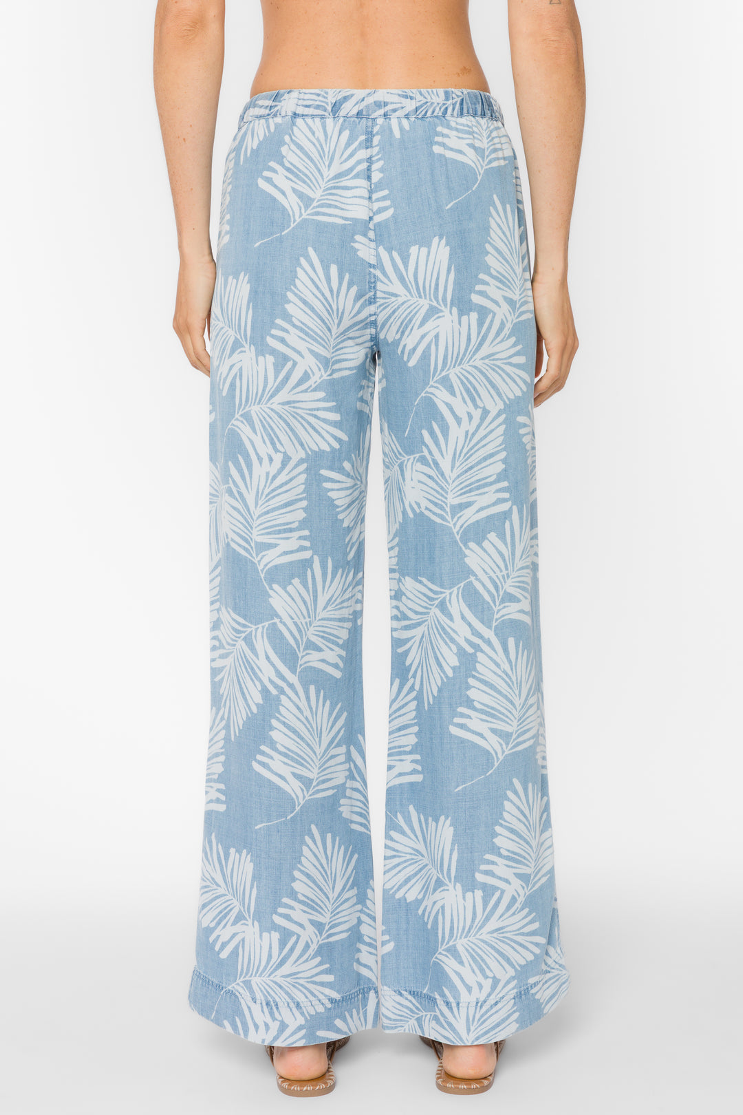 Aleah Palm Leaf Pants - Pants - Velvet Heart Clothing