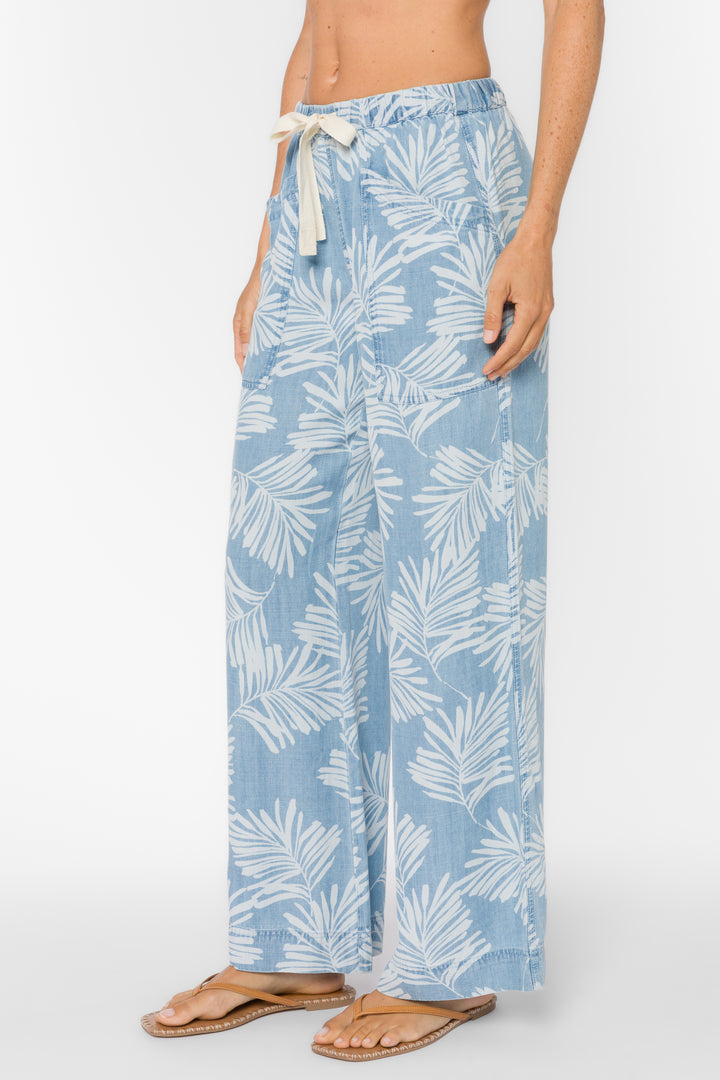 Aleah Palm Leaf Pants - Pants - Velvet Heart Clothing
