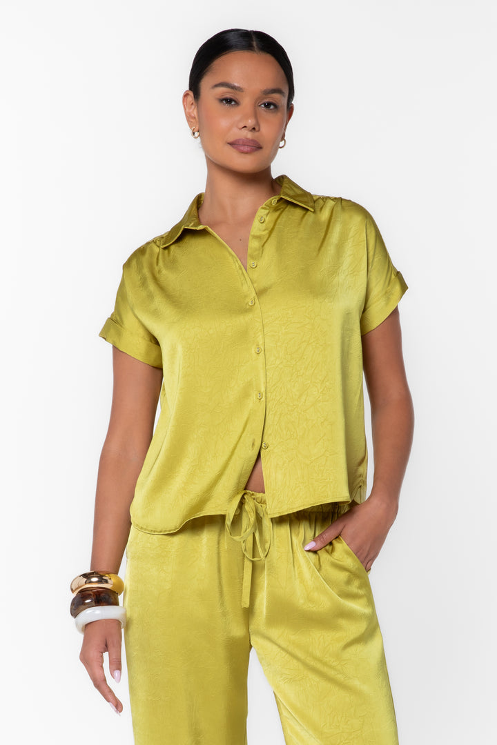 Alessia Green Pear Shirt