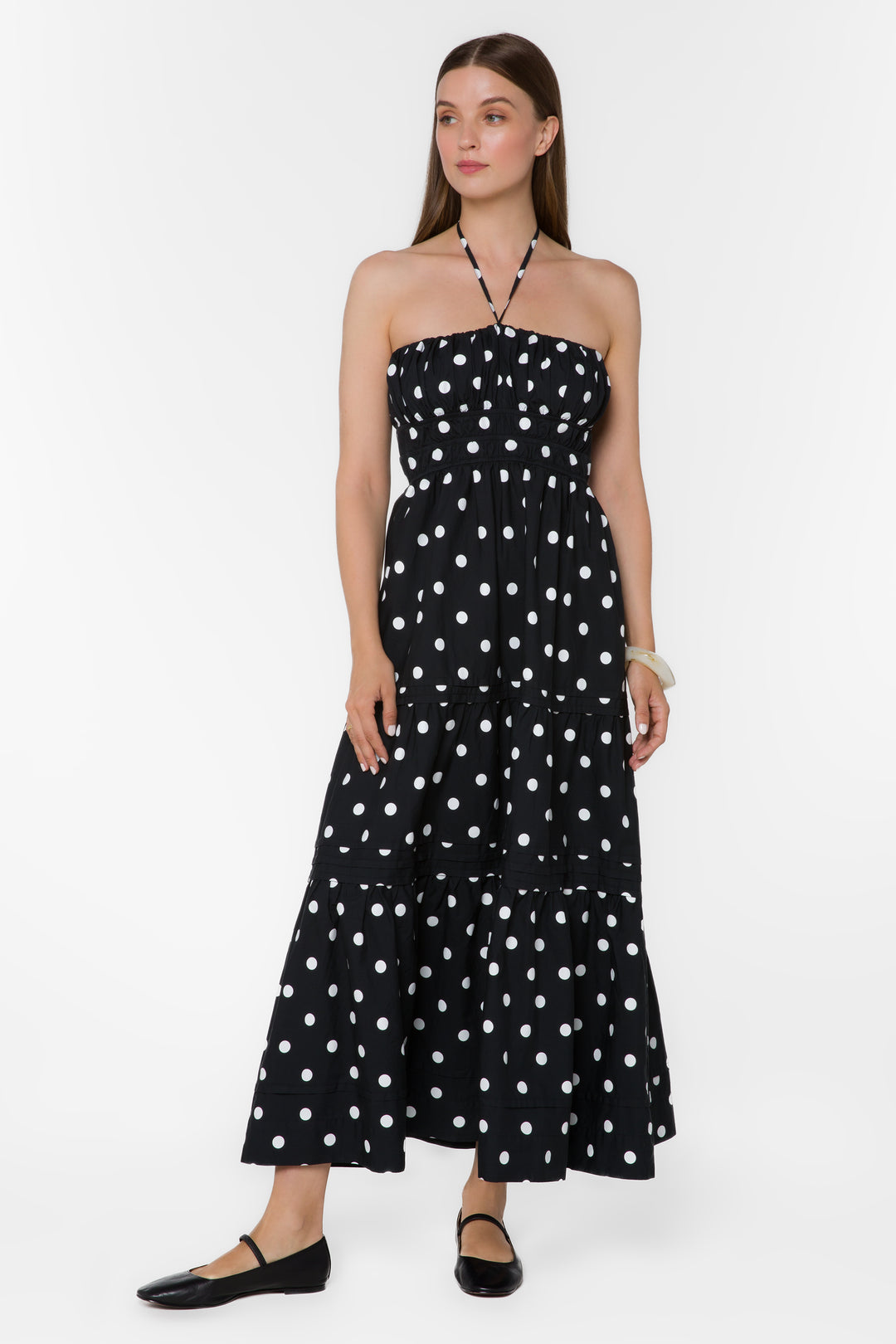 Amadea Black Dotted Dress - Dresses - Velvet Heart Clothing