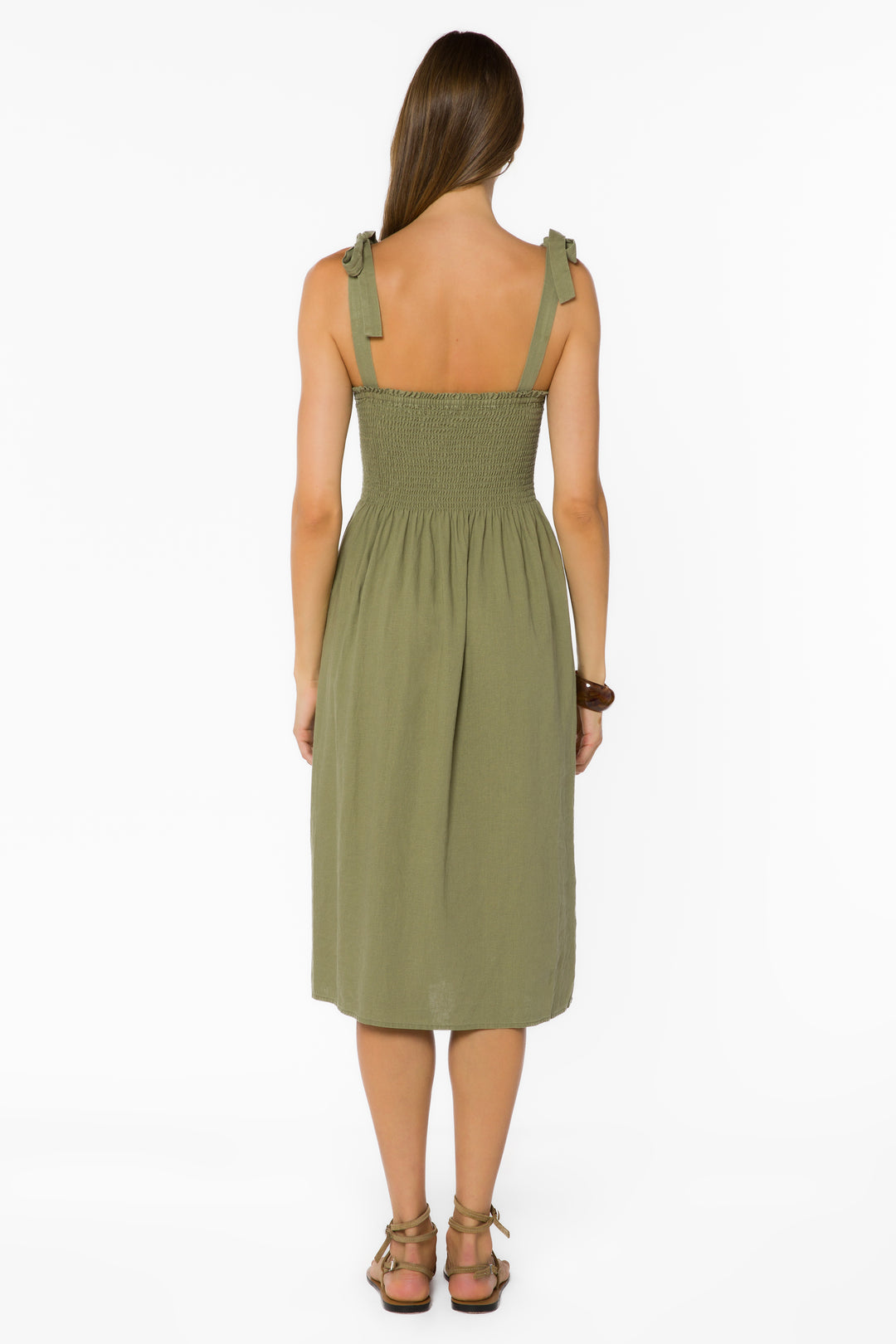 Amia Olive Dress