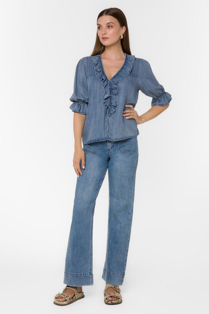 Anthea Malibu Blouse - Tops - Velvet Heart Clothing