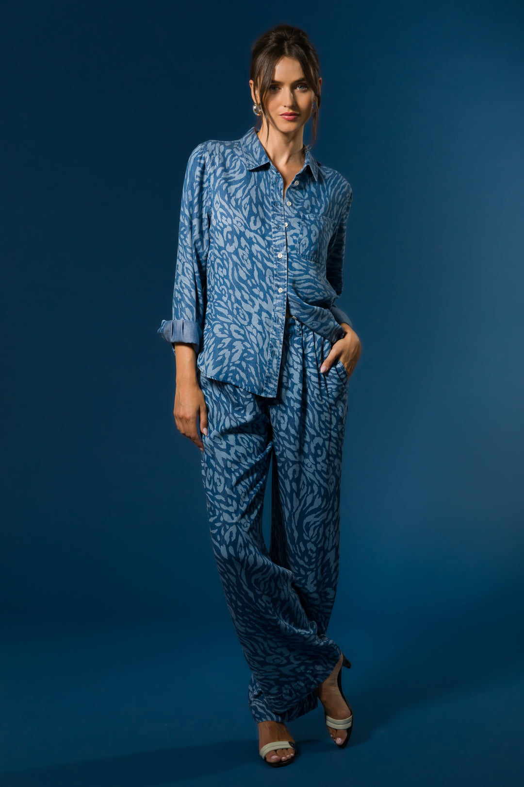 Desma Blue Skin Trouser - Pants - Velvet Heart Clothing