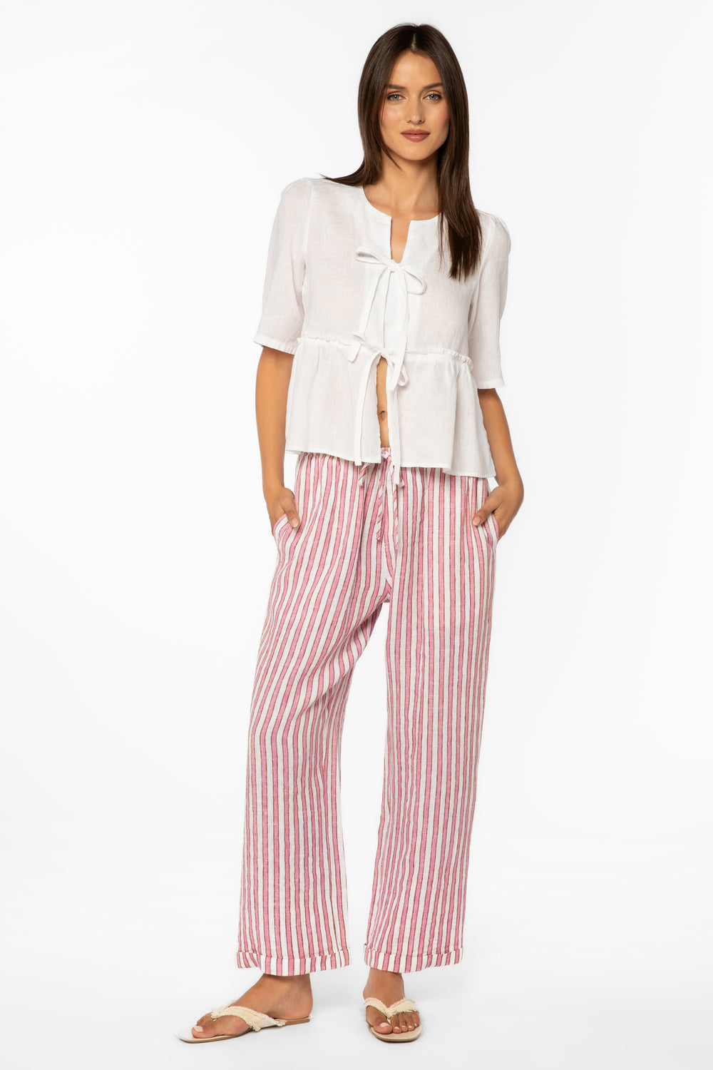 Bevie Optic White Top - Tops - Velvet Heart Clothing