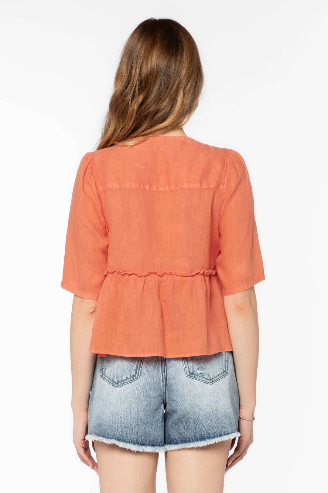 Bevie Persimmon Top - Tops - Velvet Heart Clothing
