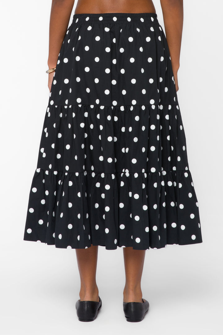 Braydon Black Dotted Skirt - Bottoms - Velvet Heart Clothing