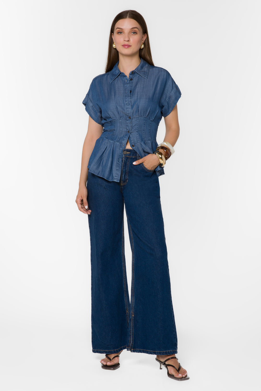 Brielle Calva Shirt - Tops - Velvet Heart Clothing