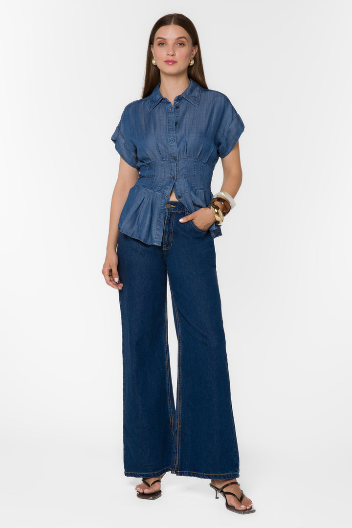 Brielle Calva Shirt - Tops - Velvet Heart Clothing