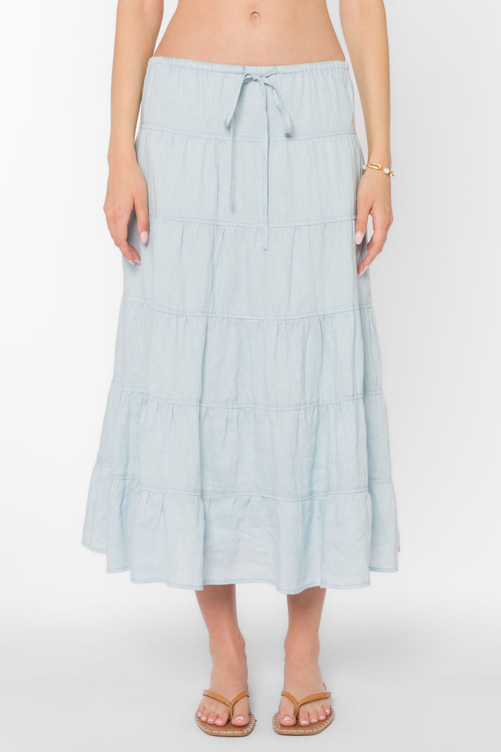 Claremont Blue Skirt - Bottoms - Velvet Heart Clothing