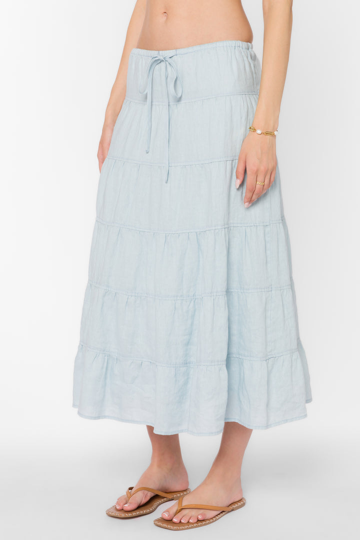 Claremont Blue Skirt - Bottoms - Velvet Heart Clothing