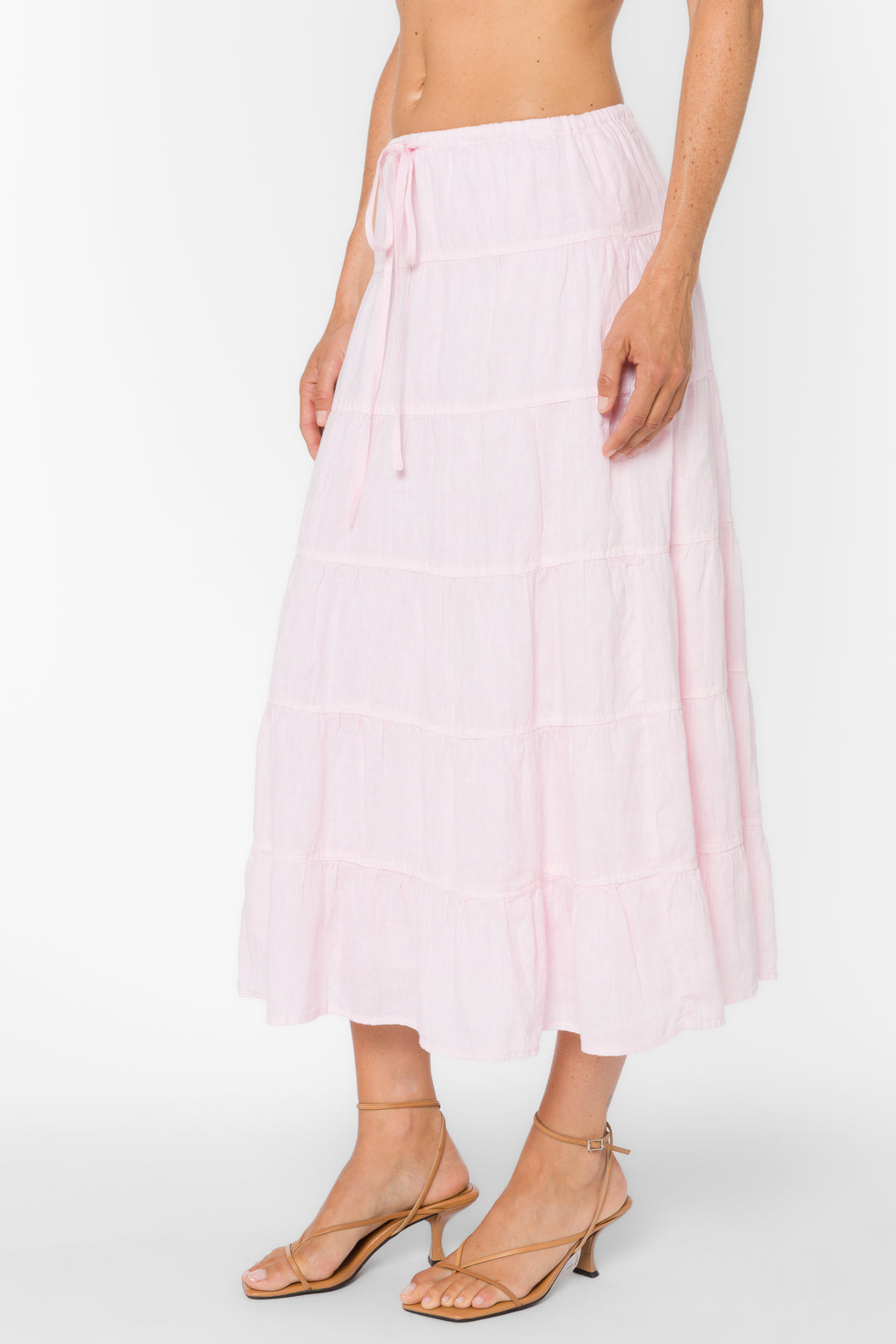 Claremont Pink Skirt - Bottoms - Velvet Heart Clothing