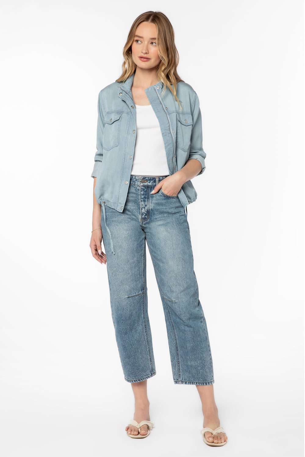 Dunkin Blue Jacket - Jackets & Outerwear - Velvet Heart Clothing