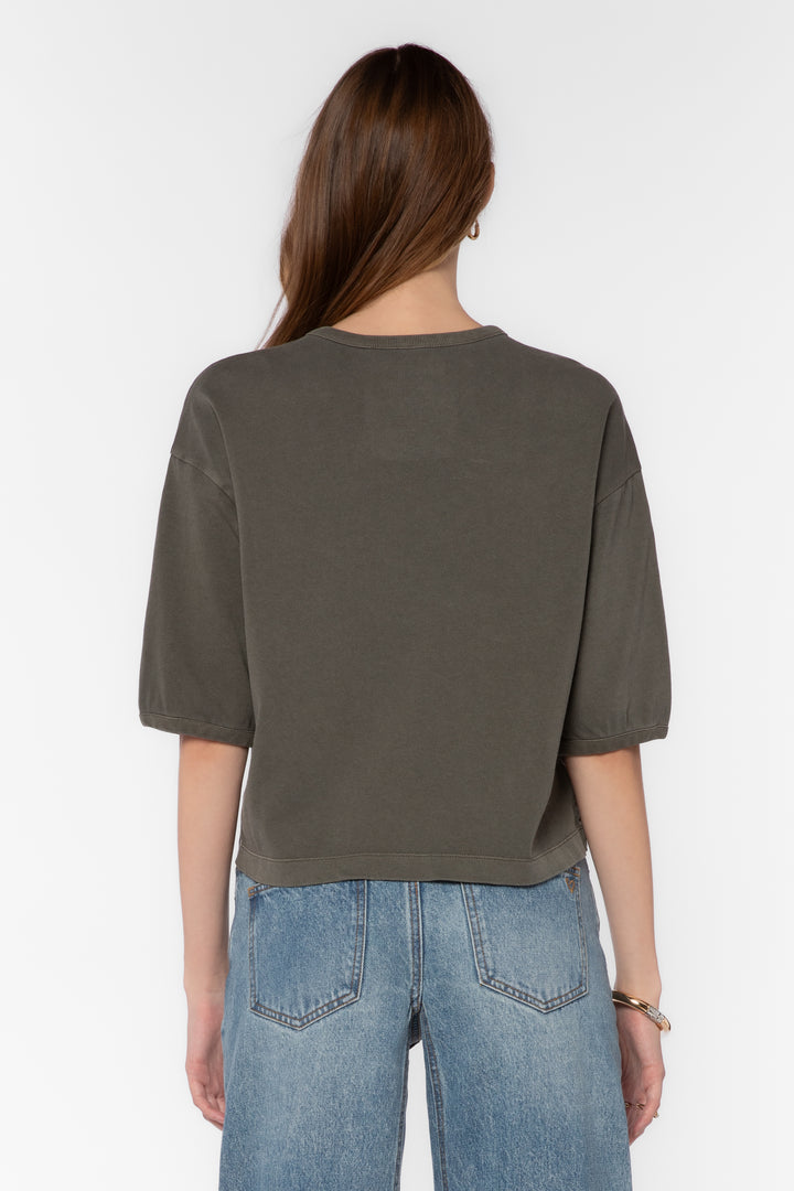 Elias Grey Cotton Tee