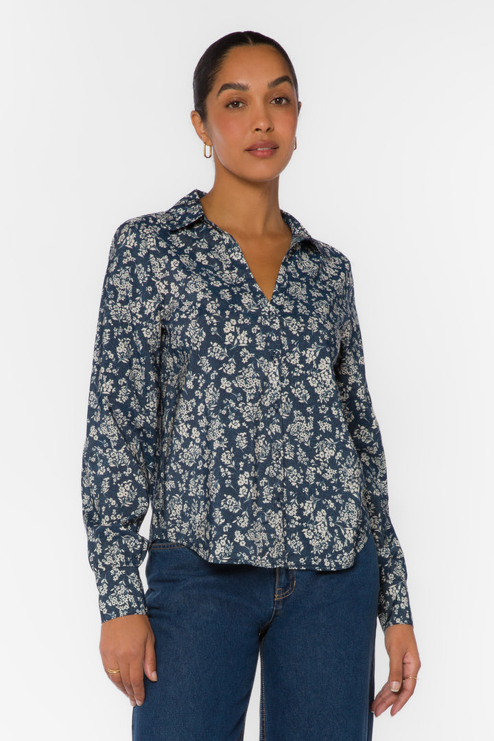 Emma Floral Button Up Shirt