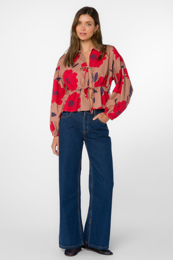 Emmalyn Floral Top - Tops - Velvet Heart Clothing