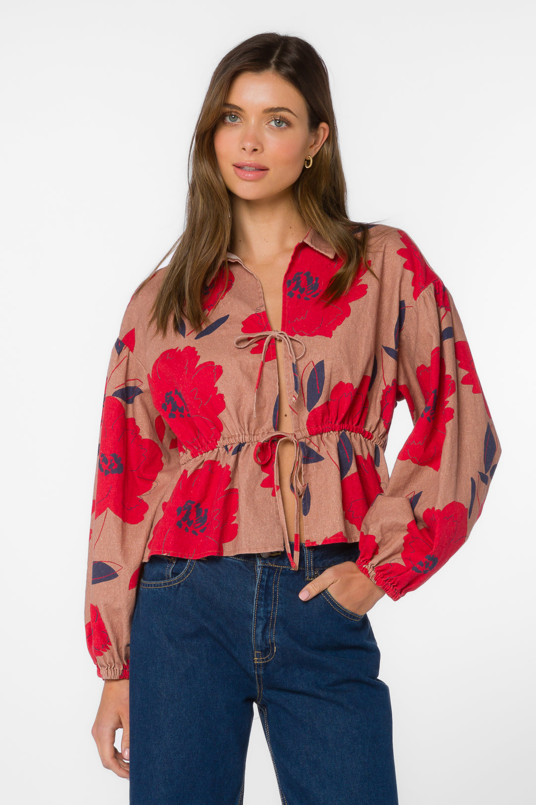 Emmalyn Floral Top - Tops - Velvet Heart Clothing