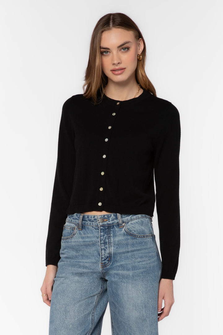 Genna Black Cardigan