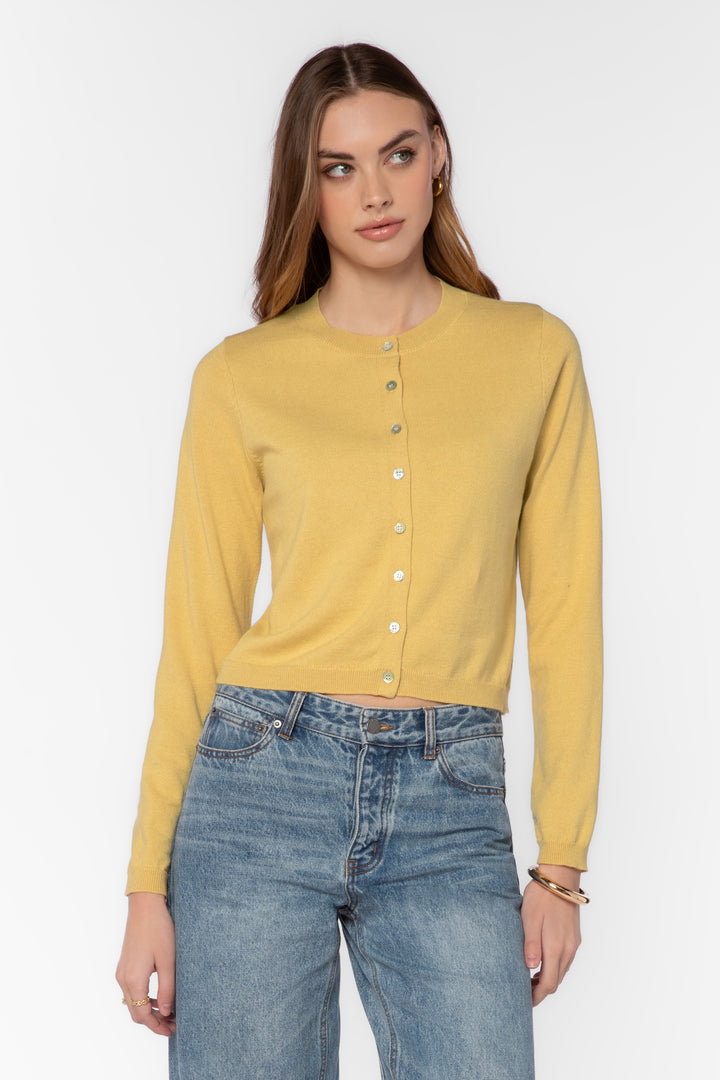 Genna Yellow Cardigan
