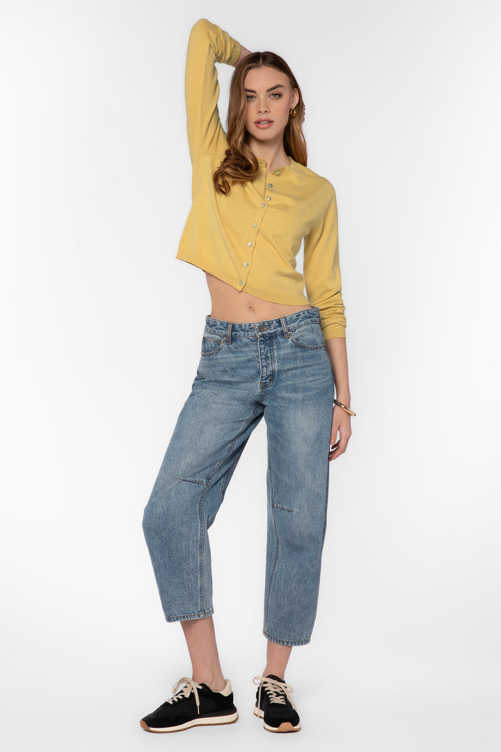 Genna Yellow Cardigan