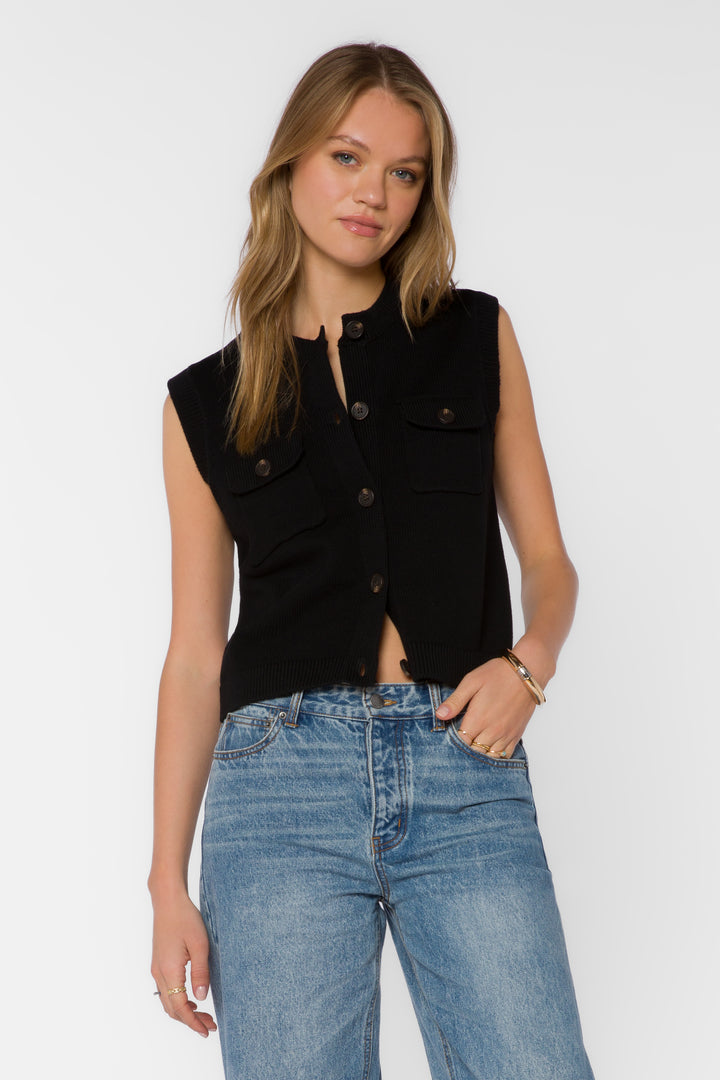 Gretchen Black Vest