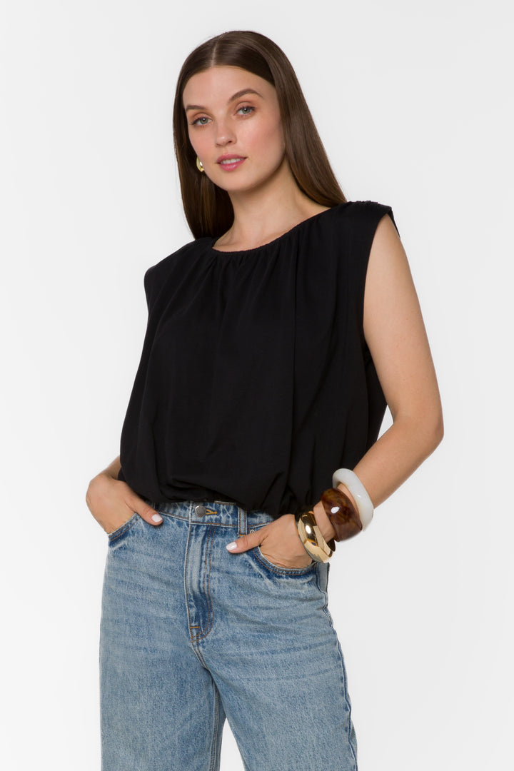 Gwyn Black Top - Tops - Velvet Heart Clothing