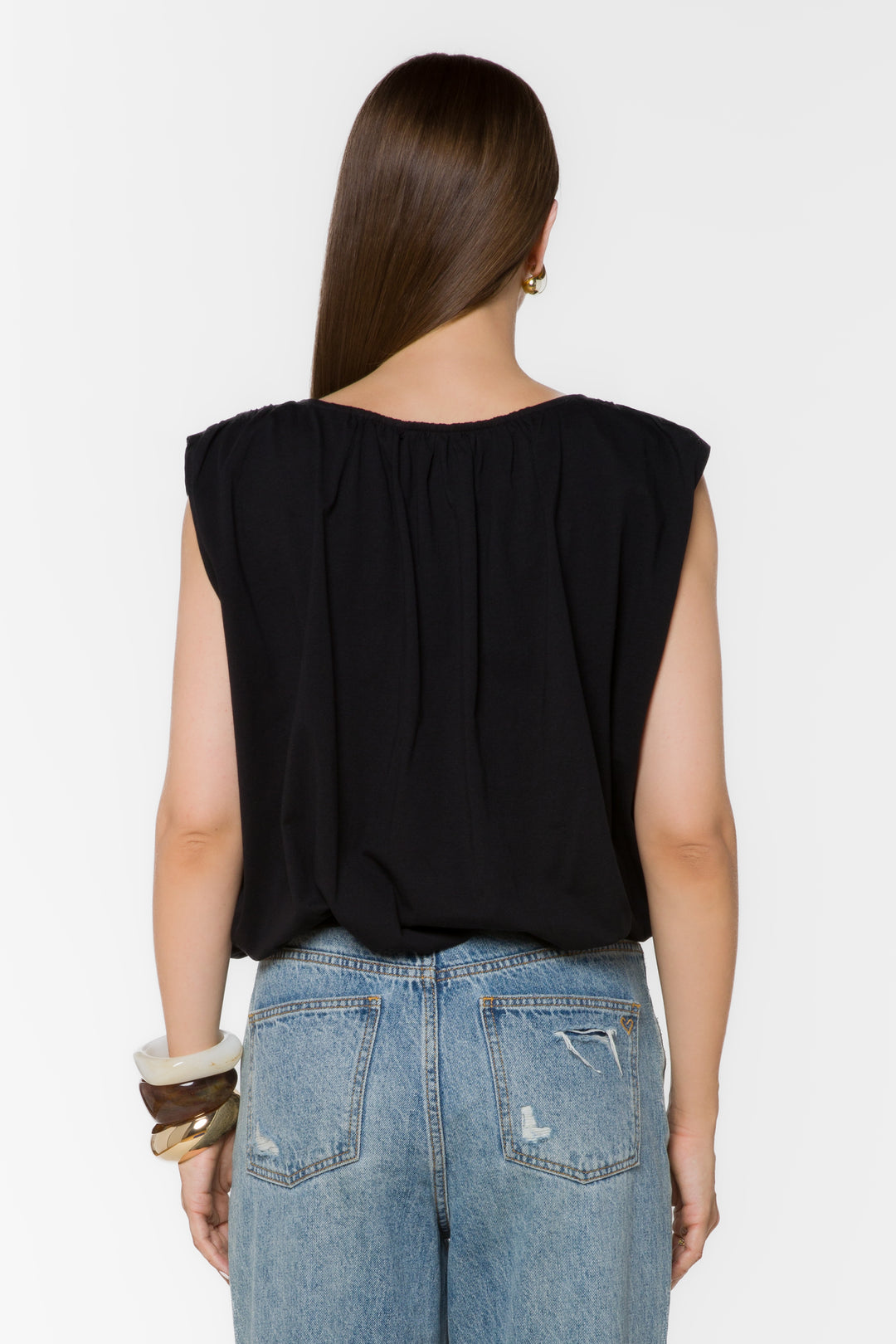 Gwyn Black Top - Tops - Velvet Heart Clothing
