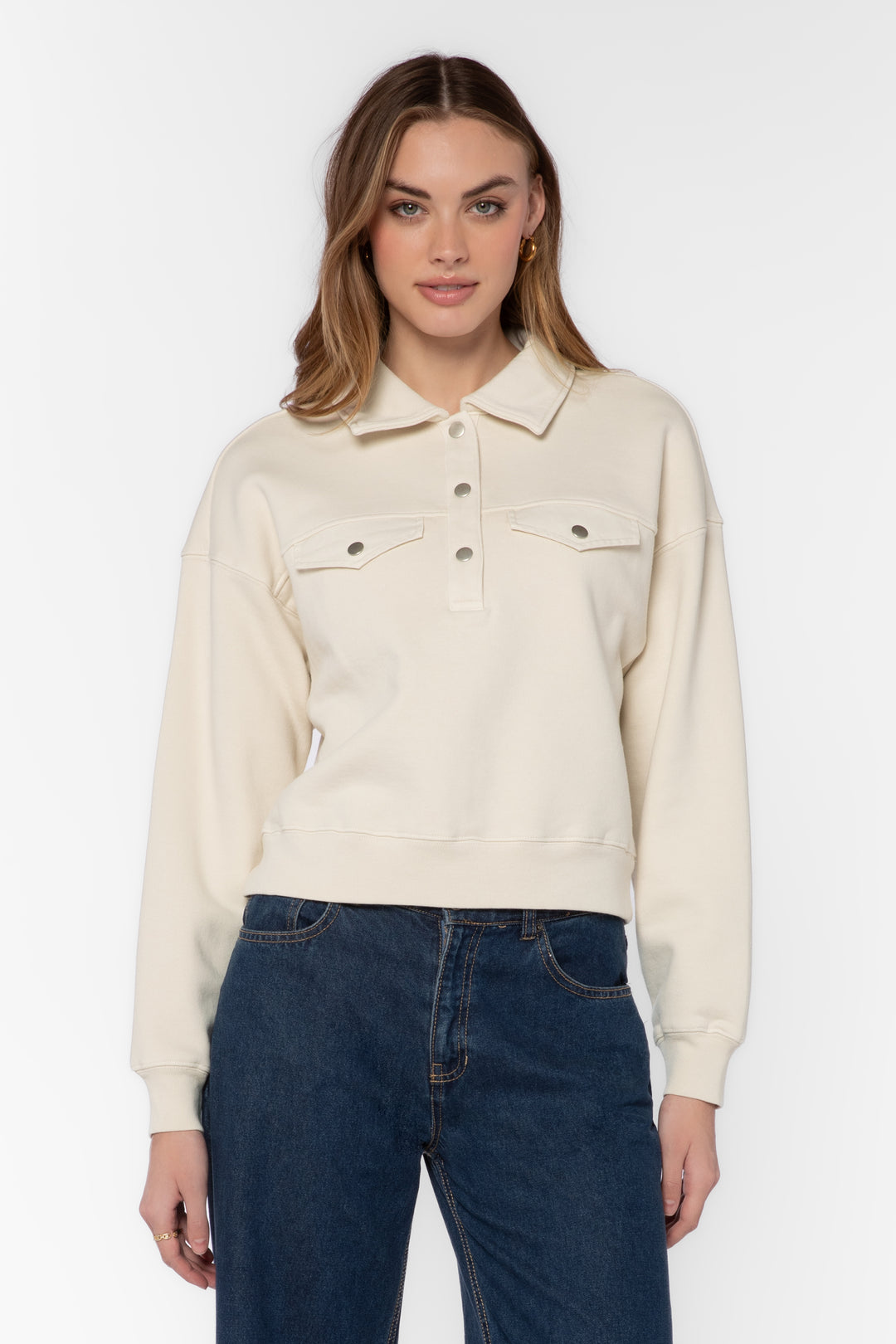Hancock Vanilla Pullover Sweatshirt