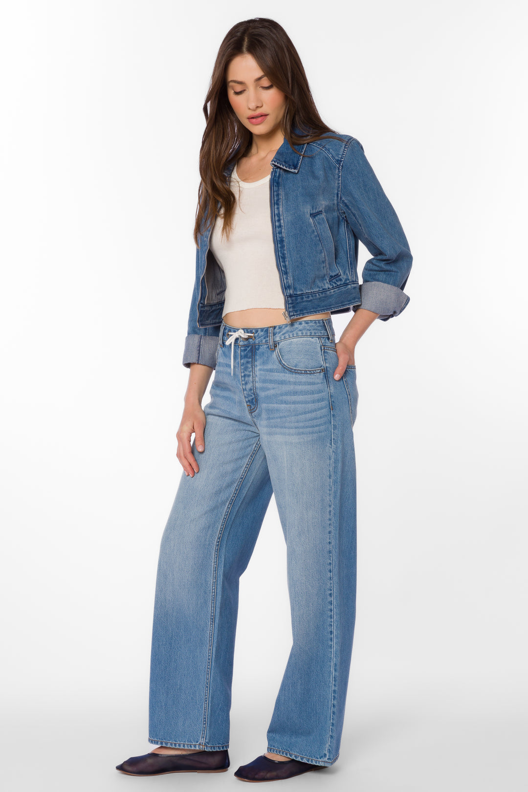 Happy Blue Jacket - Jackets & Outerwear - Velvet Heart Clothing