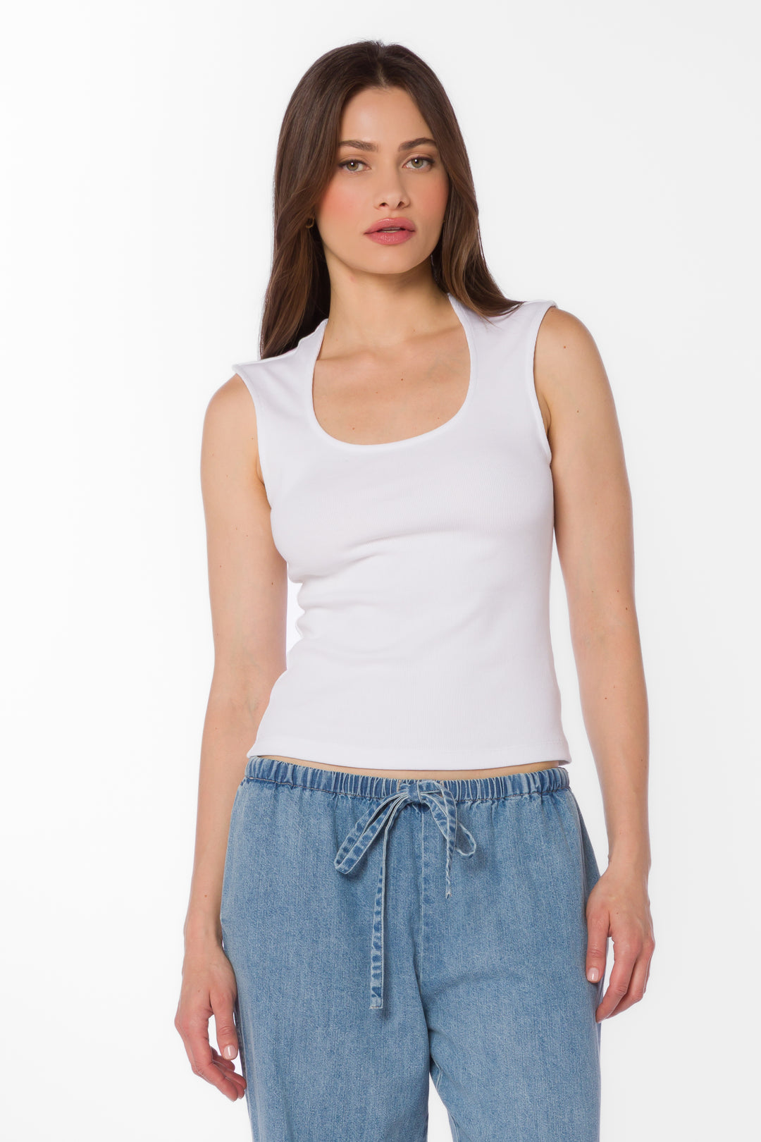 Hayes White Top - Tops - Velvet Heart Clothing