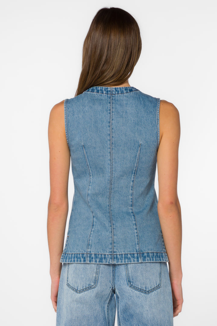 Ideline Vintage Havana Vest - Tops - Velvet Heart Clothing