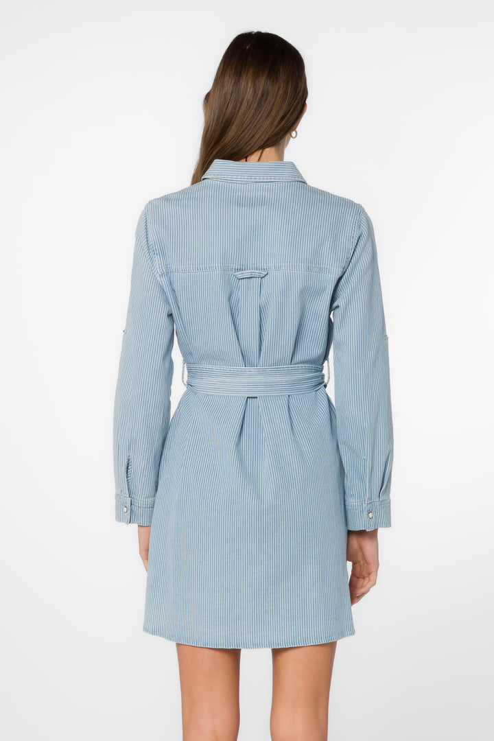 Joylynn Blue Rivera Stripe Dress - Dresses - Velvet Heart Clothing