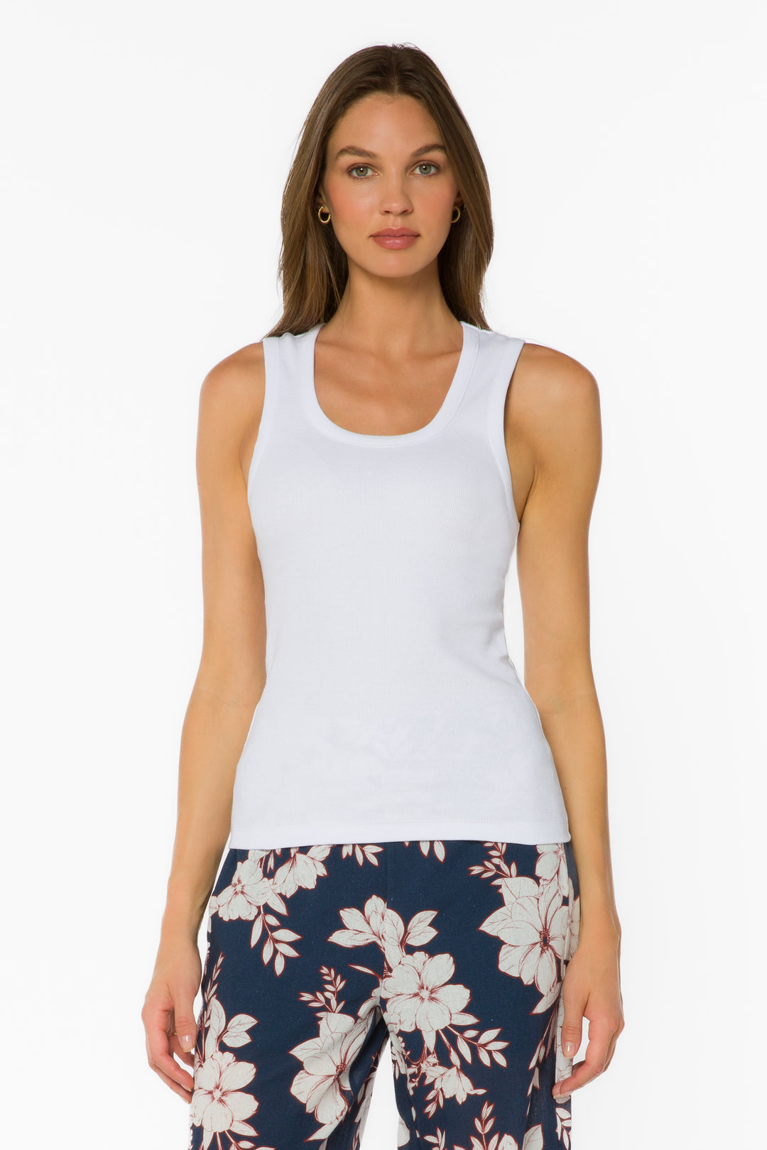 Larisa Optic White Tank