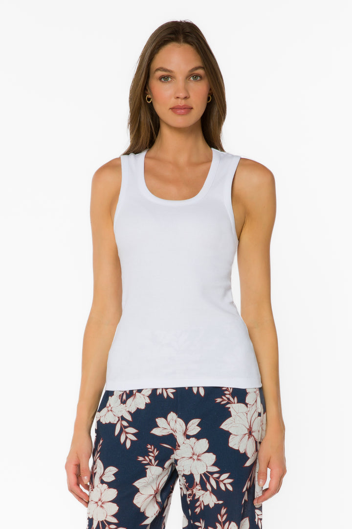 Larisa Optic White Tank