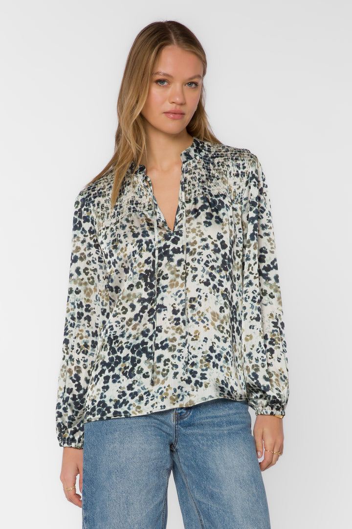 Lennie Leopard Blouse