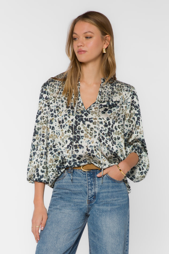 Lennie Leopard Blouse