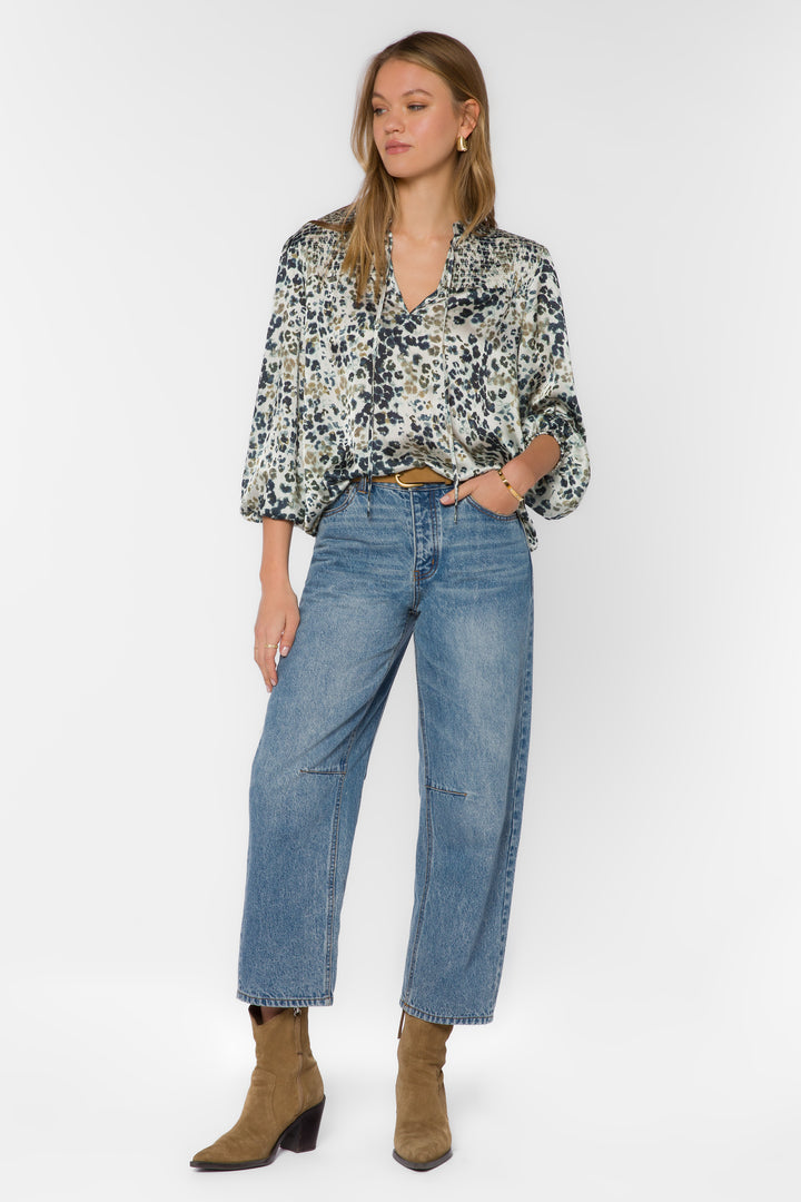 Lennie Leopard Blouse