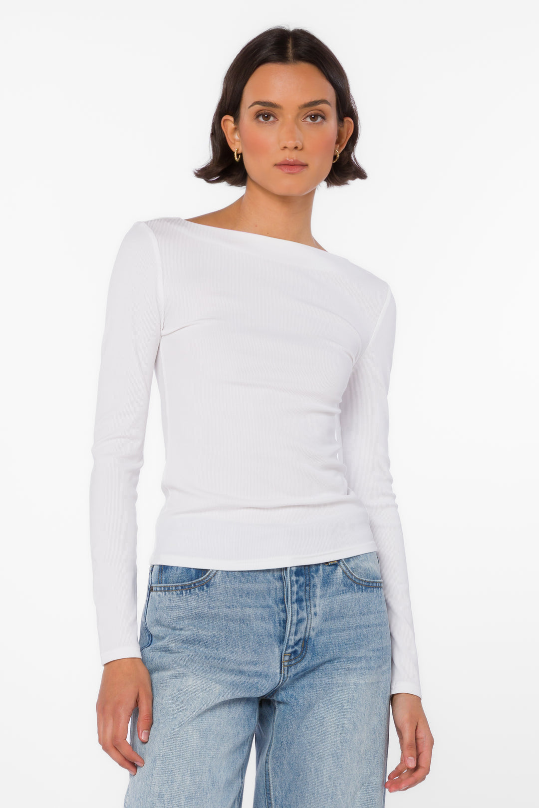 Leone Optic White Tee - Tops - Velvet Heart Clothing