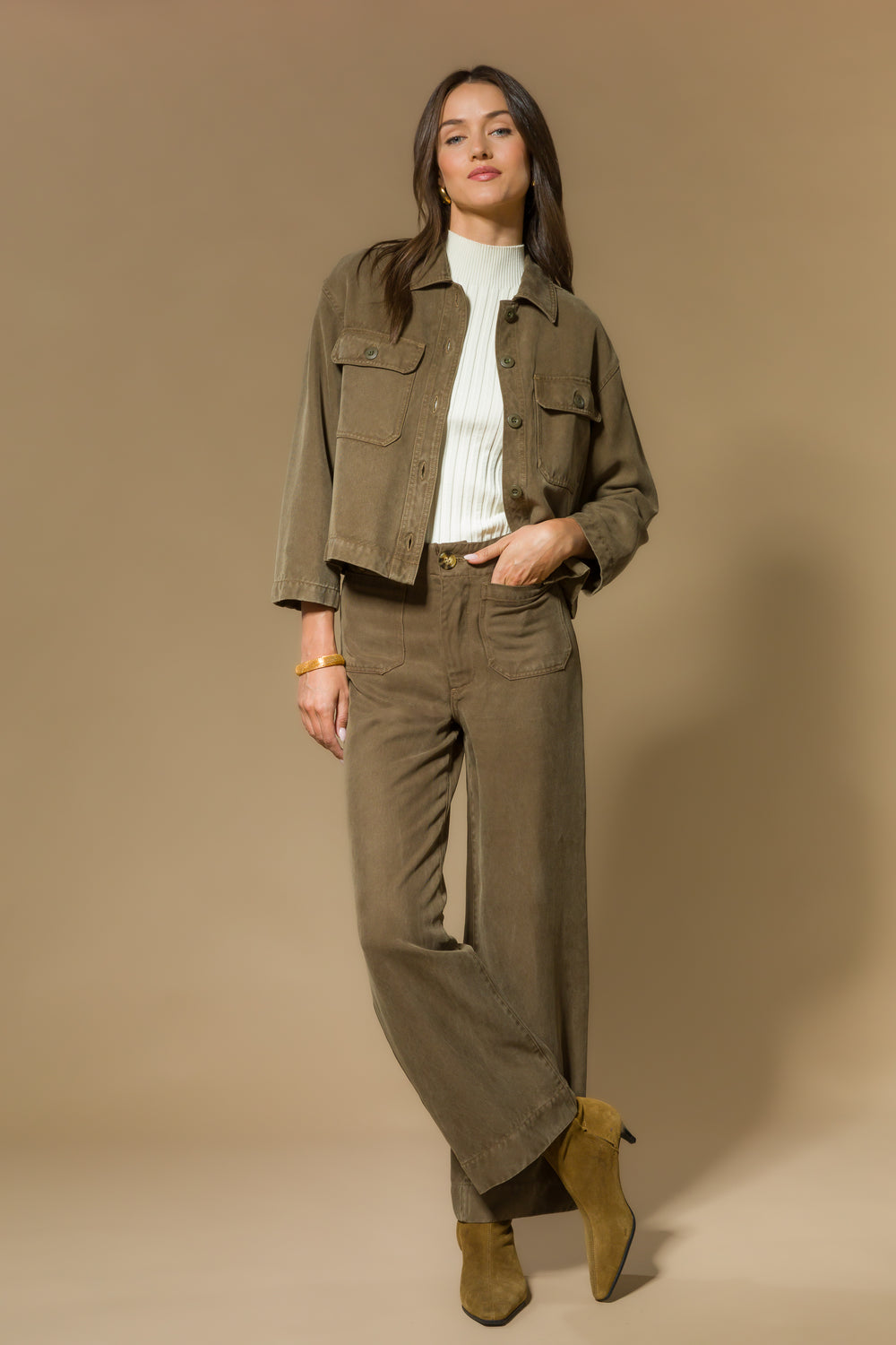 Alyx Olive Pants - Bottoms - Velvet Heart Clothing