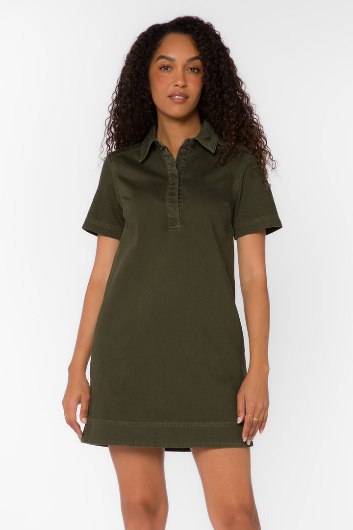 Macayle Ivy Mini Denim Shift Dress