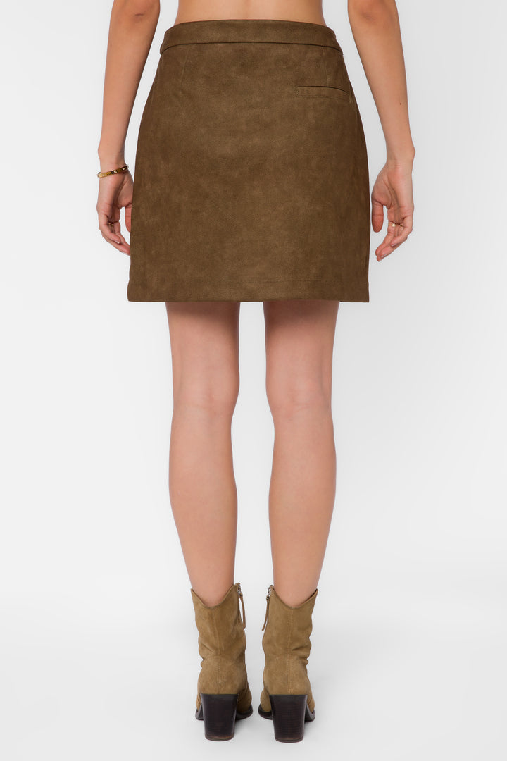 Marissa Brown Mini Suede Skirt