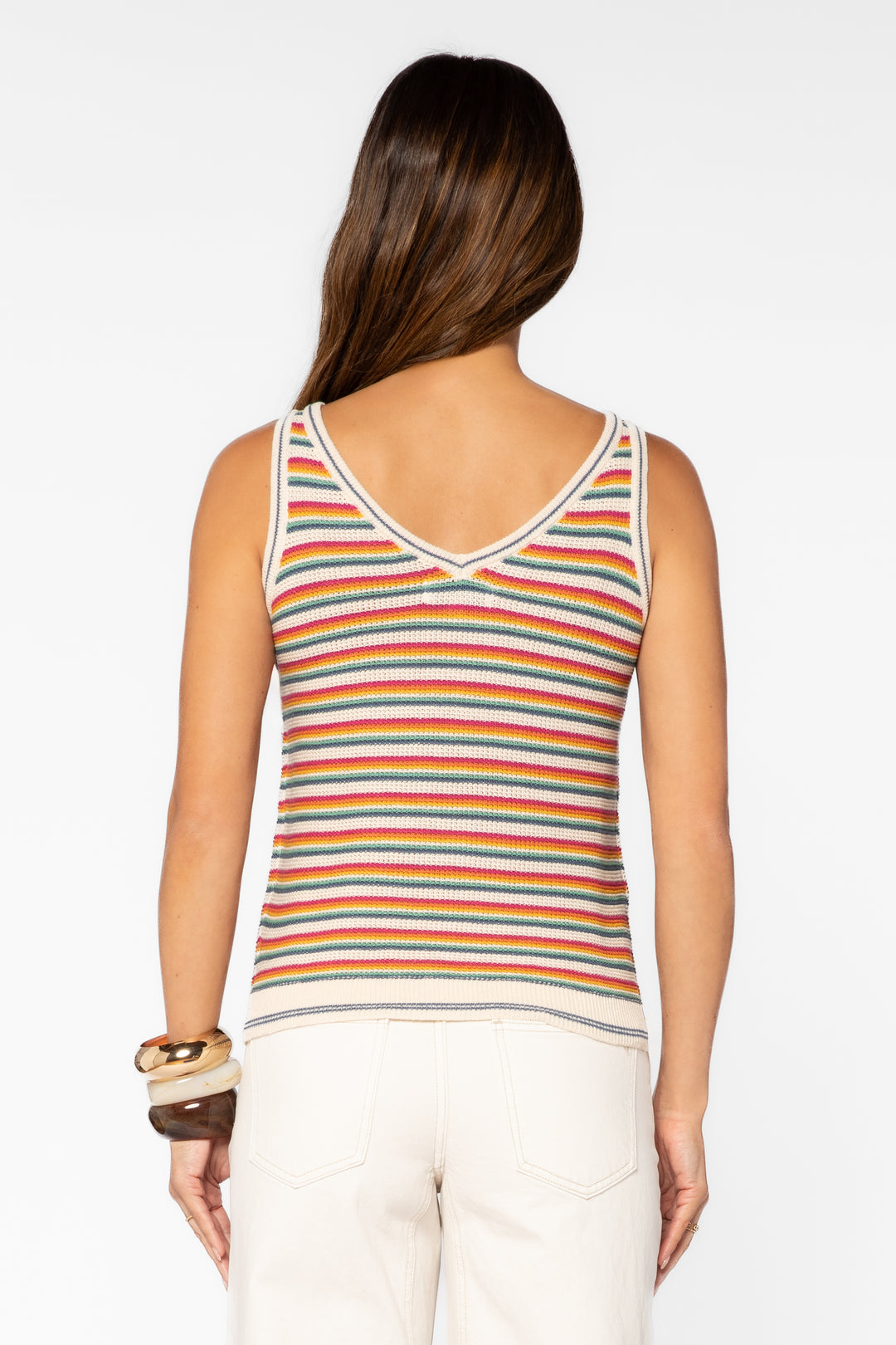 Nadia Sunny Stripe Tank - Tops - Velvet Heart Clothing