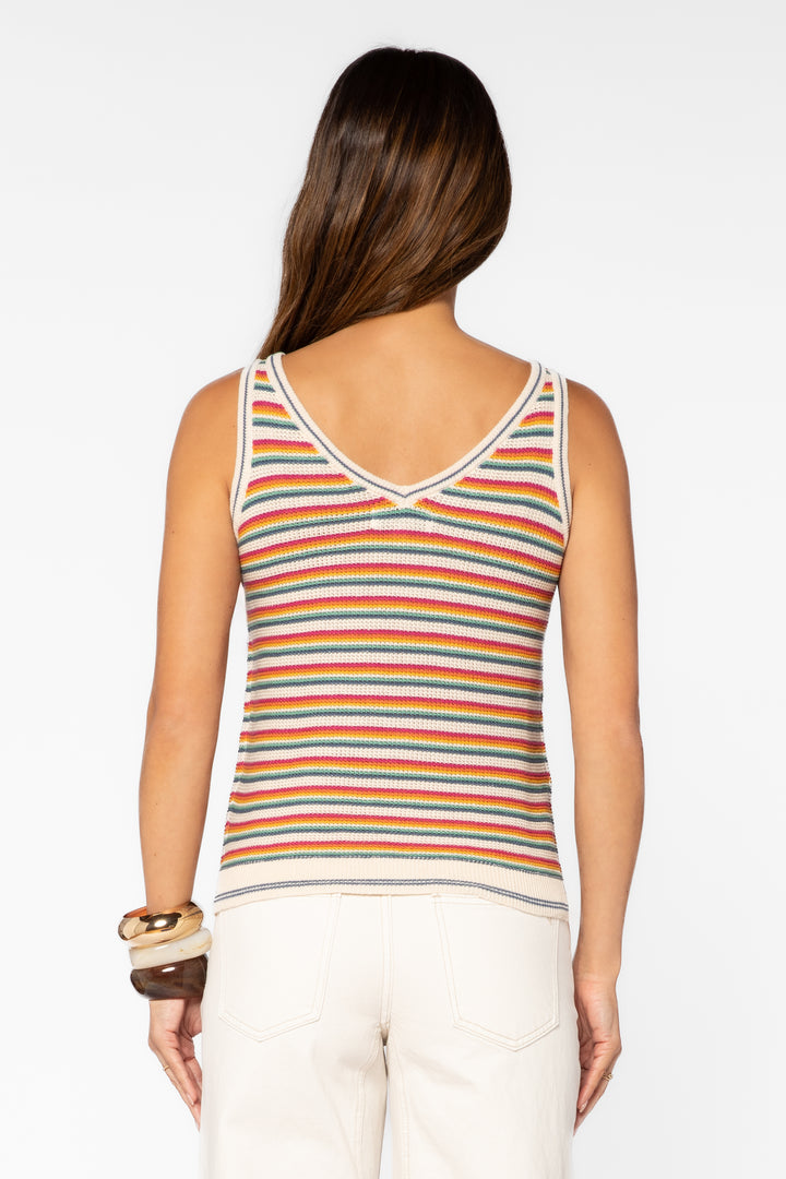 Nadia Sunny Stripe Tank - Tops - Velvet Heart Clothing