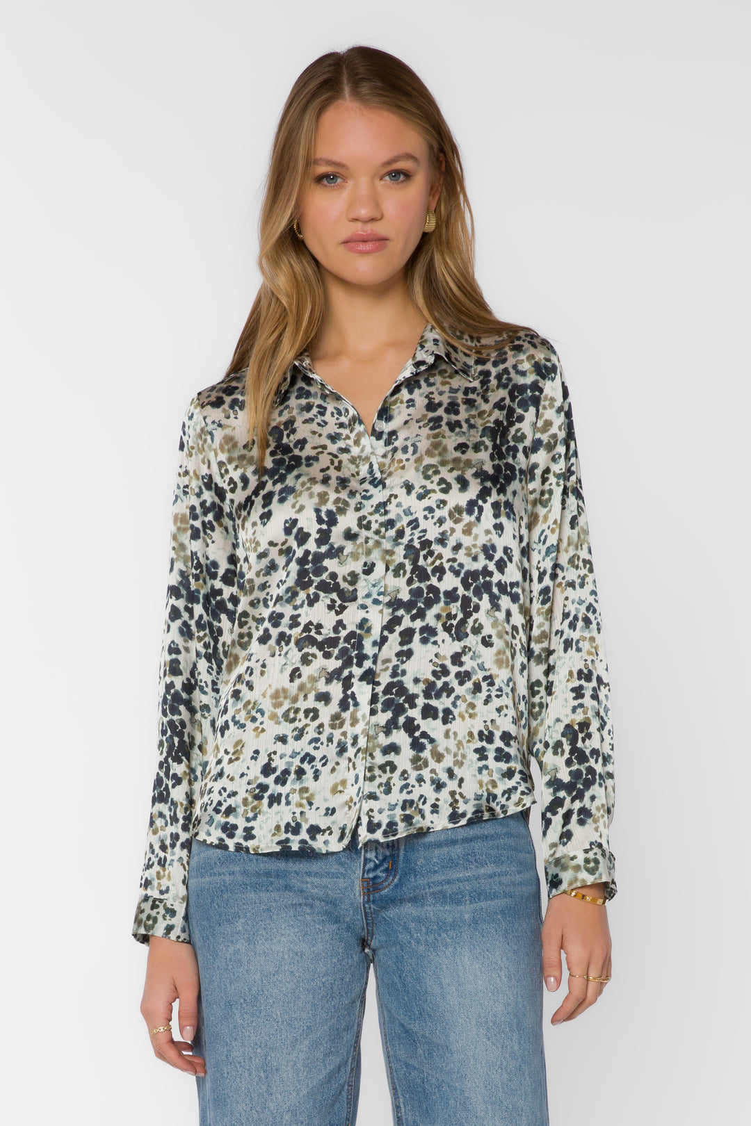 Natalie Leopard Blouse