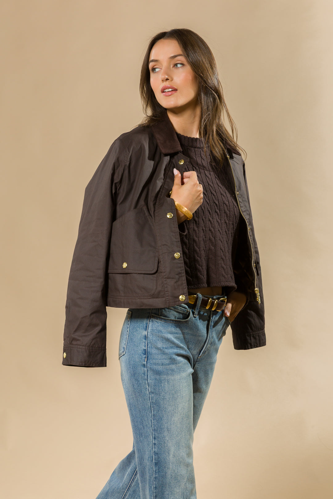 Naven Walnut Timber Jacket - Jackets & Outerwear - Velvet Heart Clothing