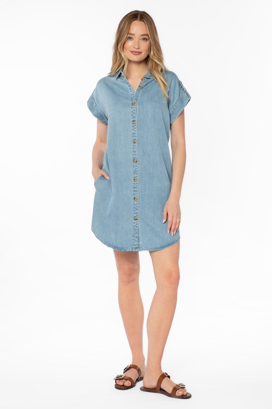 Oria Blue Dress - Dresses - Velvet Heart Clothing
