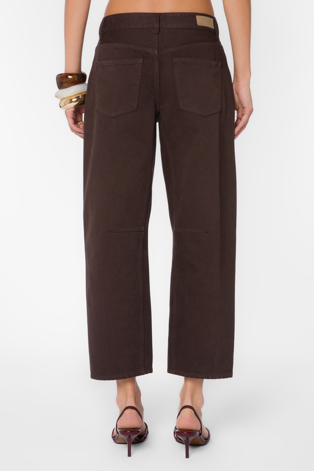Reyna Walnut Denim Barrel Jeans