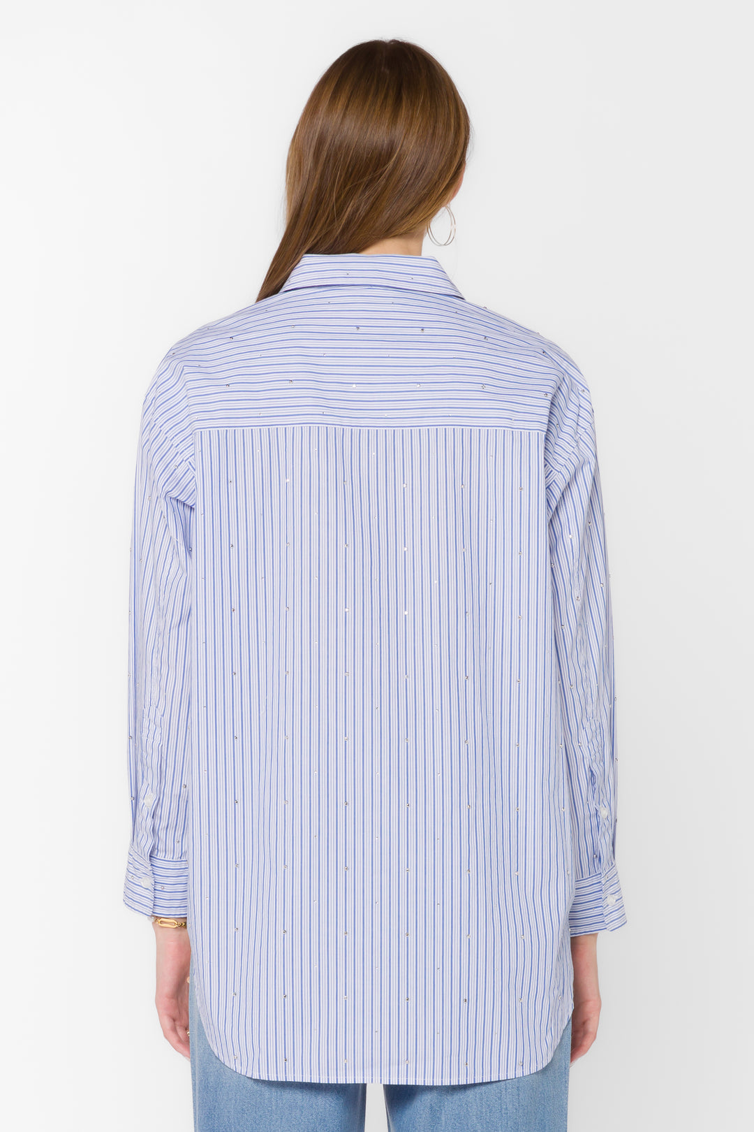 Ricky Blue Stripe Shirt - Tops - Velvet Heart Clothing